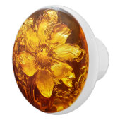 Blume Amber Muster Keramikknauf (Rechts)
