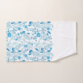 Blume an den Blumenstränden und Blattweißer Hinter Badhandtuch Set (Handtuch)