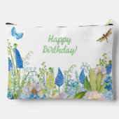 Blume an den Küstenstreifen für Frauen Zubehörtasche (Rückseite)