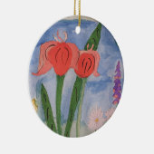 Blume an der Keramik Ornament (Rechts)