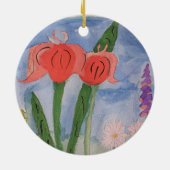 Blume an der Keramik Ornament (Hinten)