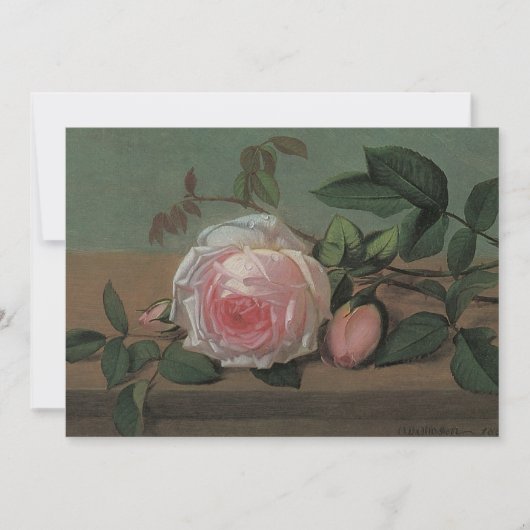 Blume an einer Lecke von Ottesen, Brautparty Party Einladung (Vorderseite)