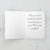 Blume an Mama Feiertagskarte (Innenseite)