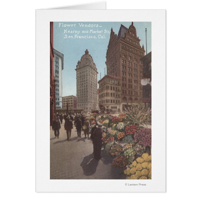 Blume-Anbieter, Kearny & Market Streets (Vorne)
