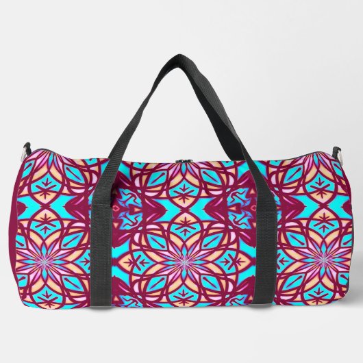 Blume Anchor Mandala Pattern Duffle Bag (Vorderseite)