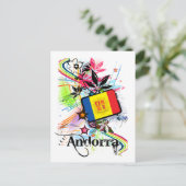 Blume Andorra Postkarte (Stehend Vorderseite)