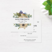 Blume anemone elegante Wasserfarbe Save the Date (Schreibtisch)