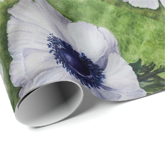 Blume Anemone Geschenkpapier (Rolleneckpunkt)