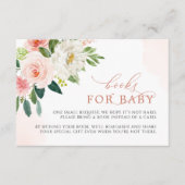 Blume-Anforderungskarte für Rosa Rosa Rose Begleitkarte (Vorderseite)