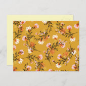 Blume Ankündigungspostkarte (Vorne/Hinten)