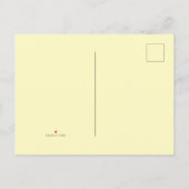 Blume Ankündigungspostkarte (Rückseite)