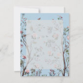 Blume antike Blume RSVP Karte (Vorderseite)