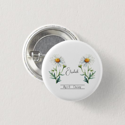 Blume April Daisy Button (Vorne & Hinten)