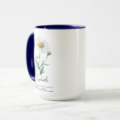 Blume April Tasse (Vorderseite Links)
