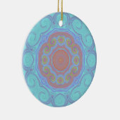 Blume Aqua Glass Keramik Ornament (Rechts)