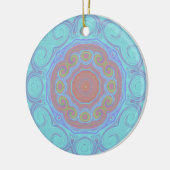 Blume Aqua Glass Keramik Ornament (Links)