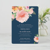 Blume Aquarell Einladung (Stehend Vorderseite)