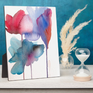 Blume Aquarell Moderne Blumenarchitektur Fotoplatte