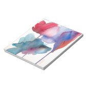 Blume Aquarell Moderne Blumenarchitektur Notizblock (Rotiert)