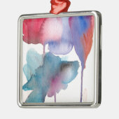 Blume Aquarell Moderne Blumenarchitektur Silbernes Ornament (Links)