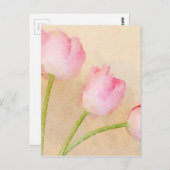 Blume Aquarell Postkarte (Vorne/Hinten)