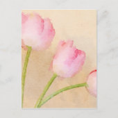 Blume Aquarell Postkarte (Vorderseite)