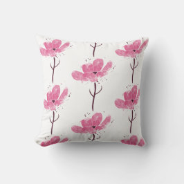 Blume Aquarell Rose Kissen