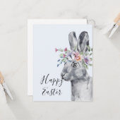 Blume Aquarell Sonniges Ostern Karte (Vorderseite/Rückseite Beispiel)