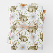 Blume Aquarell Vintages Ostern Geschenkpapier Set (Beispiel)