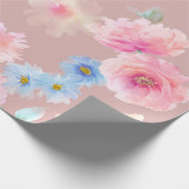 Blume Aquarellbild. Wassercolo Big Set Geschenkpapier (Ecke)