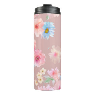Blume Aquarellbild. Wassercolo Big Set Thermosbecher