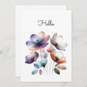 Blume Aquarellbilder individuell anpassbar (Vorne/Hinten)