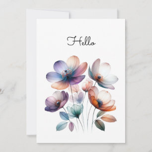 Blume Aquarellbilder individuell anpassbar