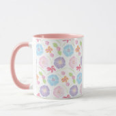 Blume Aquarellfarben, rosa, blau, romantisch Tasse (Links)