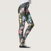 Blume Aquarellfarben Vintag Leggings (Rechts)