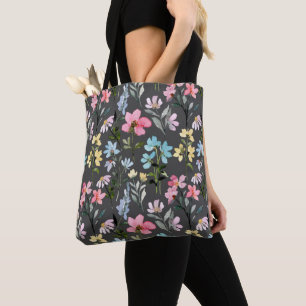 Blume Aquarellfarben Vintag Tasche