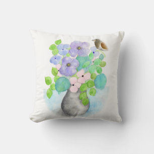 Blume Aquarellkissen mit Kissen von ORDesign.