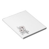 Blume Aquarellkunst, ästhetisches Element Notizblock (angewinkelt)