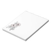 Blume Aquarellkunst, ästhetisches Element Notizblock (Rotiert)