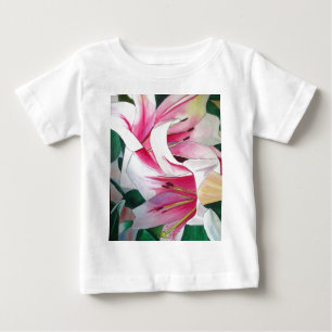 Blume Aquarellkunst Baby T-shirt