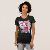 Blume Aquarellkunst T-Shirt (Vorne ganz)