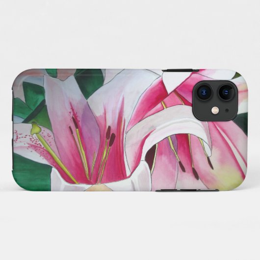 Blume Aquarellmalerei Case-Mate iPhone Hülle (Rückseite (Horizontal))