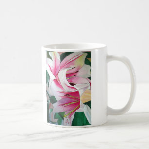 Blume Aquarellmalerei Kaffeetasse