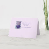 Blume Aquarellmalerkarte Karte (Rückseite)