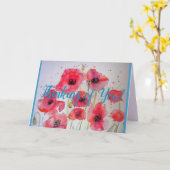 Blume Aquarellmalerkarte Karte (Gelbe Blume)