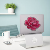 Blume Aquarellrosa Aufkleber (Laptop auf Schreibtisch)