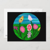 Blume Aquarium Postkarte (Vorne/Hinten)