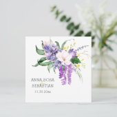 *~* Blume AR15 QR UAWG Floral Wedding Einladung (Stehend Vorderseite)