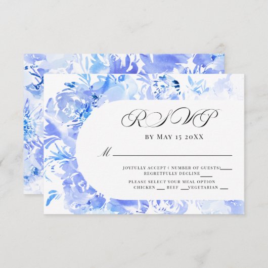 Blume Arch UAWG RSVP Karte (Vorne/Hinten)