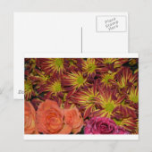 Blume Arrangements Mums buntes Schicksal Postkarte (Vorne/Hinten)